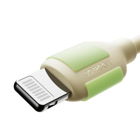 Kabel przewód USB-C - iPhone Lightning z fluorescencyjną końcówką 2m 30W - beżowy Kabel przewód USB-C - iPhone Lightning z fluorescencyjną końcówką 2m 30W - beżowy