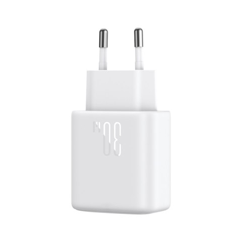 Ładowarka sieciowa USB-C PD 30W QC SFC + kabel USB-C 1m - biały Ładowarka sieciowa USB-C PD 30W QC SFC + kabel USB-C 1m - biały