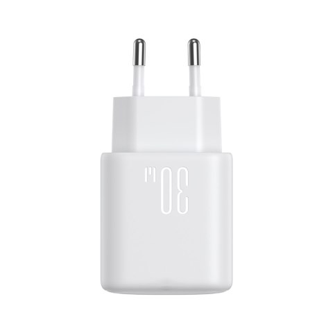 Ładowarka sieciowa USB-C PD 30W QC SFC + kabel USB-C 1m - biały Ładowarka sieciowa USB-C PD 30W QC SFC + kabel USB-C 1m - biały
