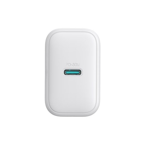 Ładowarka sieciowa USB-C PD 30W QC SFC + kabel USB-C 1m - biały Ładowarka sieciowa USB-C PD 30W QC SFC + kabel USB-C 1m - biały