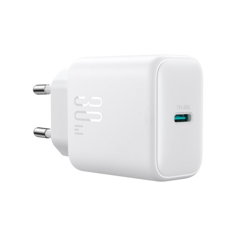 Ładowarka sieciowa USB-C PD 30W QC SFC + kabel USB-C 1m - biały Ładowarka sieciowa USB-C PD 30W QC SFC + kabel USB-C 1m - biały