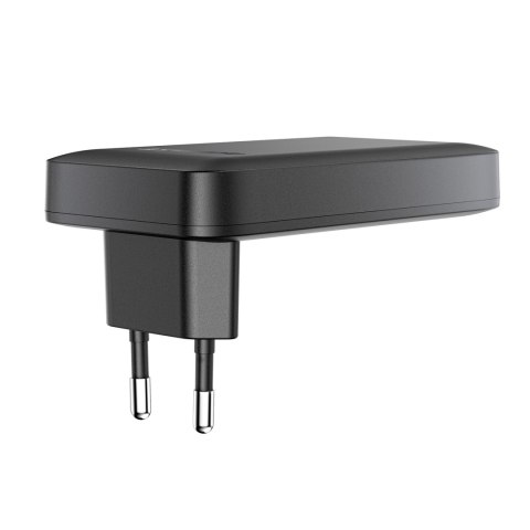 Ładowarka sieciowa płaska 65W GaN 2 USB-C USB-A ultra cienka - czarna Ładowarka sieciowa płaska 65W GaN 2 USB-C USB-A ultra cienka - czarna