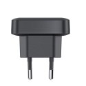 Ładowarka sieciowa płaska 65W GaN 2 USB-C USB-A ultra cienka - czarna