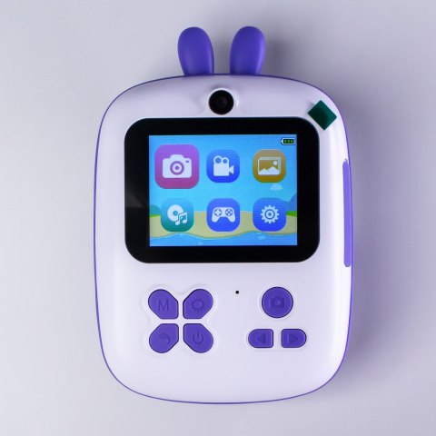 Mini drukarka termiczna dla dzieci z aparatem fotograficznym i kamerą - fioletowa Mini drukarka termiczna dla dzieci z aparatem fotograficznym i kamerą - fioletowa