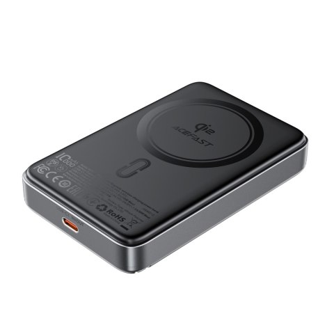 Powerbank magnetyczny 10000mAh 30W Qi2 z MagSafe - czarny Powerbank magnetyczny 10000mAh 30W Qi2 z MagSafe - czarny