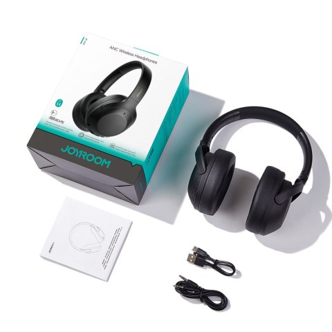 Słuchawki bezprzewodowe J-Head Series JR-JH2 z ANC Bluetooth - czarne Słuchawki bezprzewodowe J-Head Series JR-JH2 z ANC Bluetooth - czarne