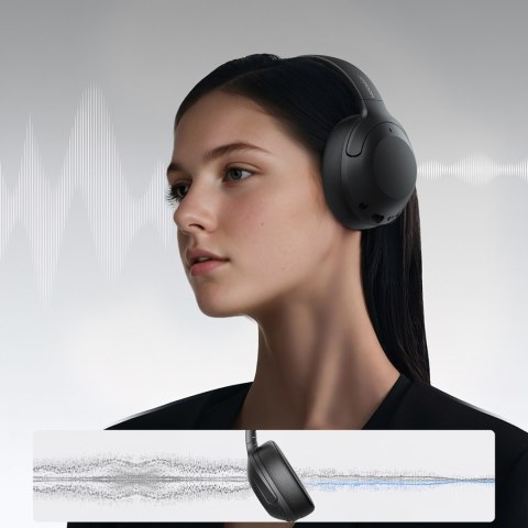 Słuchawki bezprzewodowe J-Head Series JR-JH2 z ANC Bluetooth - czarne Słuchawki bezprzewodowe J-Head Series JR-JH2 z ANC Bluetooth - czarne