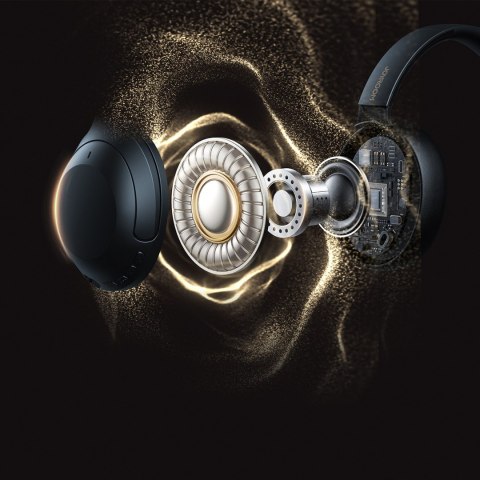 Słuchawki bezprzewodowe J-Head Series JR-JH2 z ANC Bluetooth - czarne Słuchawki bezprzewodowe J-Head Series JR-JH2 z ANC Bluetooth - czarne