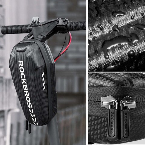 Torba rowerowa mocowana na kierownicę lub ramę 3l B62-1 - czarna Torba rowerowa mocowana na kierownicę lub ramę 3l B62-1 - czarna