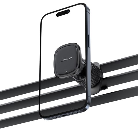 Uchwyt magnetyczny na telefon na kratkę nawiewu - czarny Uchwyt magnetyczny na telefon na kratkę nawiewu - czarny