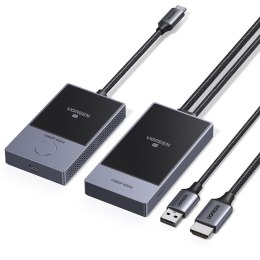 Transmiter HDMI bezprzewodowy nadajnik i odbiornik do 30m - czarno-srebrny