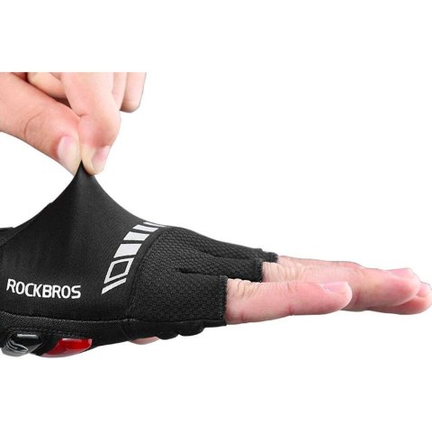 Rękawiczki rowerowe z wkładkami żelowymi rozmiar XL czarne Rękawiczki rowerowe z wkładkami żelowymi rozmiar XL czarne