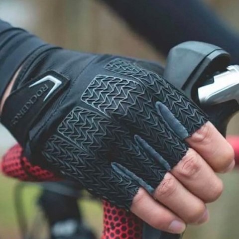 Rękawiczki rowerowe z wkładkami żelowymi rozmiar XL szare Rękawiczki rowerowe z wkładkami żelowymi rozmiar XL szare