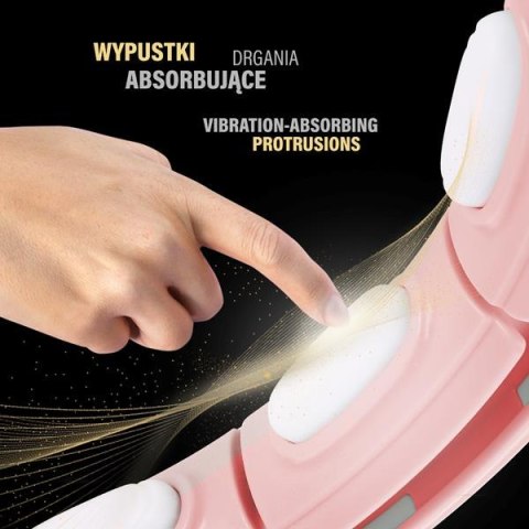 HHM15 HULA HOP PINK Z MAGNESEM I OBCIĄŻNIKIEM + LICZNIK HMS HHM15 HULA HOP PINK Z MAGNESEM I OBCIĄŻNIKIEM + LICZNIK HMS