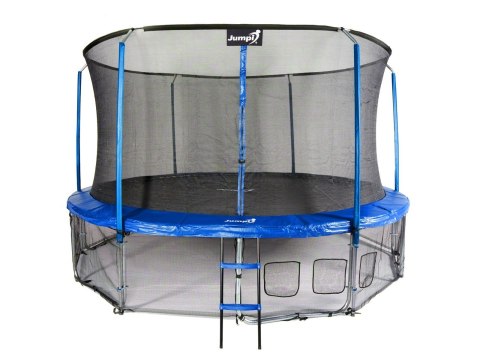 Trampolina Ogrodowa Jumpi 435cm/14FT Maxy Comfort Niebieska Z Wewnętrzną Siatką Trampolina Ogrodowa Jumpi 435cm/14FT Maxy Comfort Niebieska Z Wewnętrzną Siatką