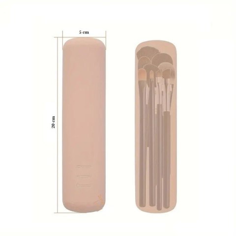 Silikonowe etui na pędzle do makijażu 20cm wodoodporne PZ44WZ2 Silikonowe etui na pędzle do makijażu 20cm wodoodporne PZ44WZ2