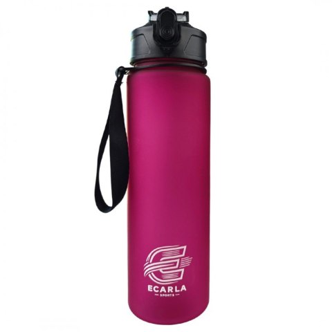 Butelka na wodę, sportowy bidon matowy 750ML bordowy ECARLA SPORTS BD49 Butelka na wodę, sportowy bidon matowy 750ML bordowy ECARLA SPORTS BD49