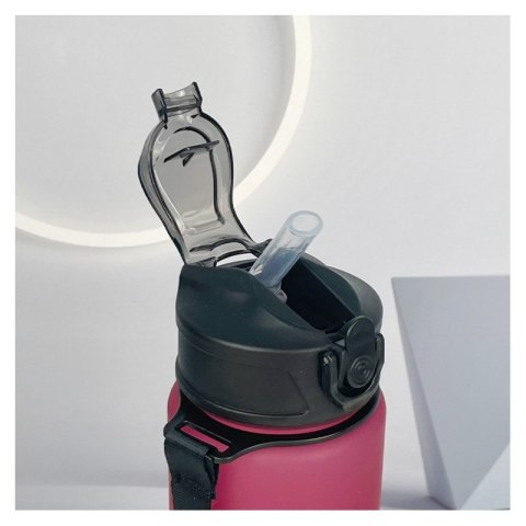Butelka na wodę, sportowy bidon matowy 750ML bordowy ECARLA SPORTS BD49 Butelka na wodę, sportowy bidon matowy 750ML bordowy ECARLA SPORTS BD49