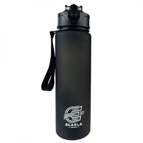 Butelka na wodę, sportowy bidon matowy 750ML czarny ECARLA SPORTS BD48 Butelka na wodę, sportowy bidon matowy 750ML czarny ECARLA SPORTS BD48