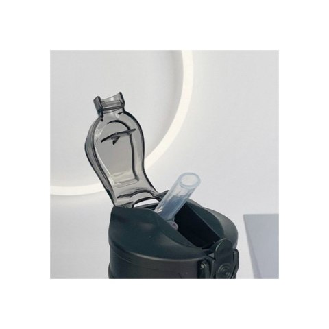Butelka na wodę, sportowy bidon matowy 750ML czarny ECARLA SPORTS BD48 Butelka na wodę, sportowy bidon matowy 750ML czarny ECARLA SPORTS BD48