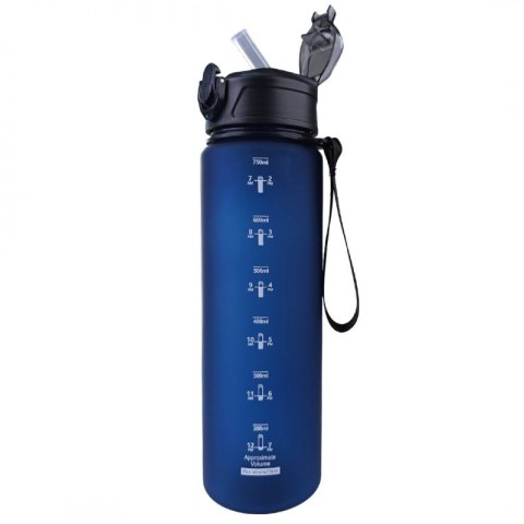 Butelka na wodę, sportowy bidon matowy 750ML granat ECARLA SPORTS BD51 Butelka na wodę, sportowy bidon matowy 750ML granat ECARLA SPORTS BD51
