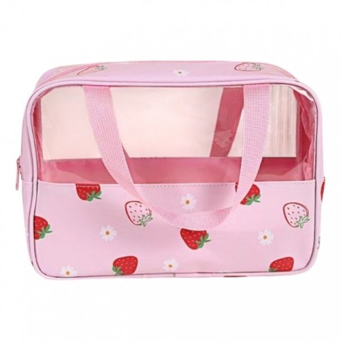 Kosmetyczka rozkładana przenośna kuferek rozmiar M 31x10x20cm TRUSKAWKI KS148 Kosmetyczka rozkładana przenośna kuferek rozmiar M 31x10x20cm TRUSKAWKI KS148