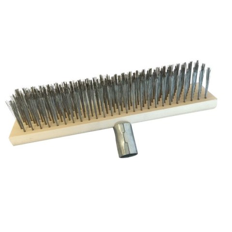 Miotła szczotka druciana do czyszczenia BRUKU CHODNIKA 30cm drut stalowy Miotła szczotka druciana do czyszczenia BRUKU CHODNIKA 30cm drut stalowy