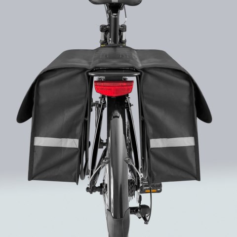 Sakwa rowerowa na bagażnik podwójna 28 l czarna Sakwa rowerowa na bagażnik podwójna 28 l czarna