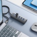 Hub adapter rozdzielacz PDD4U-U3 4x USB-A - szary