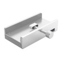 Hub rozdzielacz MH4PU na zacisk do biurka monitora 4x USB-A - srebrny