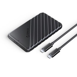 Kieszeń obudowa na dysk 25PW1C-C3 2.5'' HDD / SSD USB-C 6Gb/s - czarna