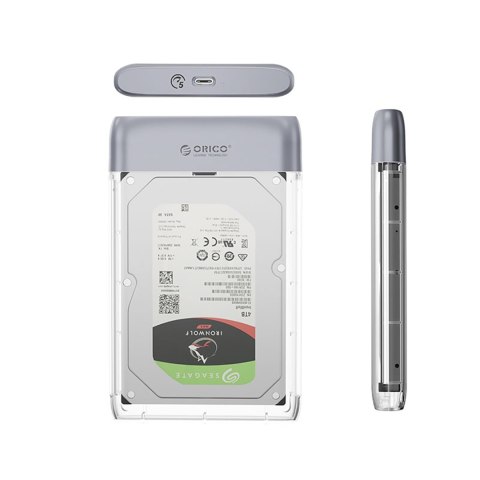 Kieszeń obudowa na dysk TX25C3 2.5'' HDD / SSD USB-C 5Gb/s - przezroczysta Kieszeń obudowa na dysk TX25C3 2.5'' HDD / SSD USB-C 5Gb/s - przezroczysta