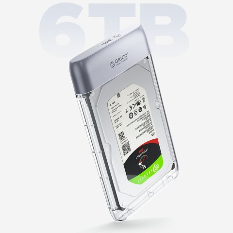 Kieszeń obudowa na dysk TX25C3 2.5'' HDD / SSD USB-C 5Gb/s - przezroczysta Kieszeń obudowa na dysk TX25C3 2.5'' HDD / SSD USB-C 5Gb/s - przezroczysta