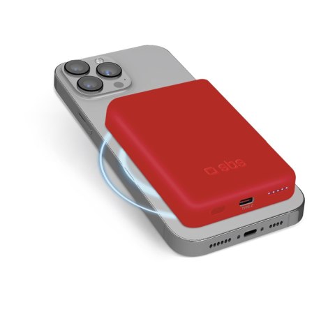 Powerbank 5000 mAh MagSafe - czerwony Powerbank 5000 mAh MagSafe - czerwony