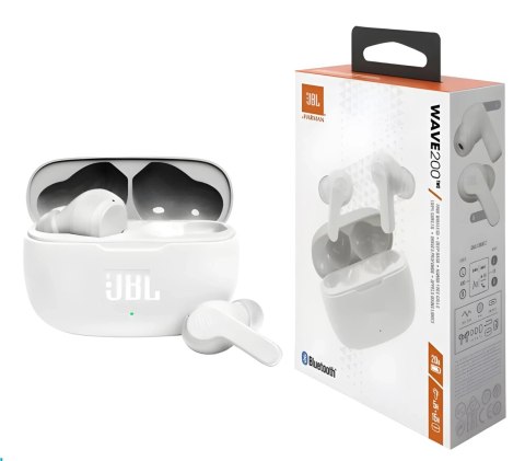 Słuchawki Bezprzewodowe JBL WAVE 200 TWS White Słuchawki Bezprzewodowe JBL WAVE 200 TWS White