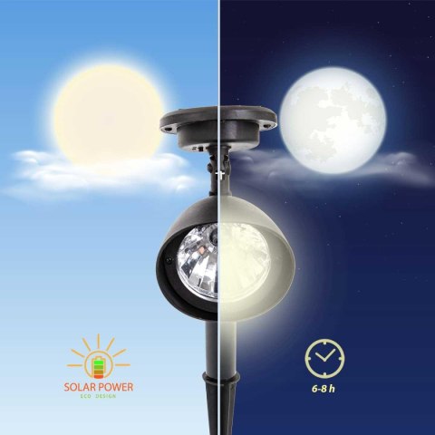LAMPA SOLARNA REFLEKTOR 3 LED WBIJANY LAMPA SOLARNA REFLEKTOR 3 LED WBIJANY