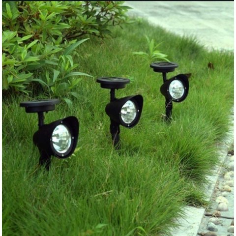 LAMPA SOLARNA REFLEKTOR 3 LED WBIJANY LAMPA SOLARNA REFLEKTOR 3 LED WBIJANY