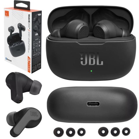 Słuchawki Bezprzewodowe JBL WAVE 200 TWS Black Słuchawki Bezprzewodowe JBL WAVE 200 TWS Black