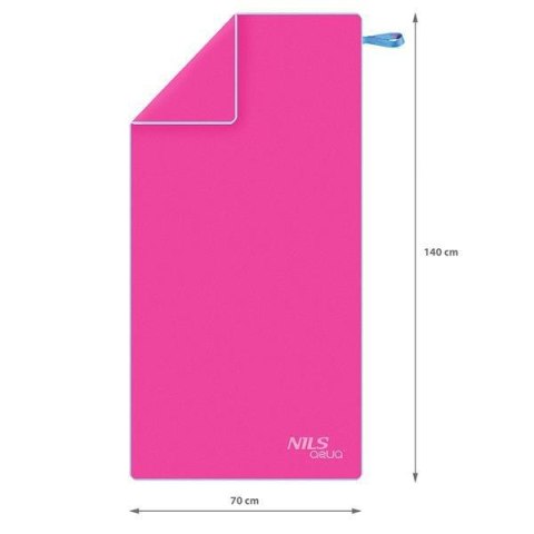 NAR11 RÓŻOWY RĘCZNIK Z MIKROFIBRY 140x70 cm NILS AQUA NAR11 RÓŻOWY RĘCZNIK Z MIKROFIBRY 140x70 cm NILS AQUA