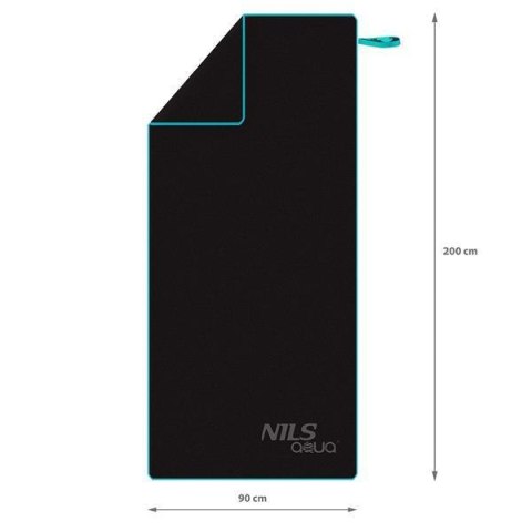 NAR13 CZARNY RĘCZNIK Z MIKROFIBRY 200x90 cm NILS AQUA NAR13 CZARNY RĘCZNIK Z MIKROFIBRY 200x90 cm NILS AQUA