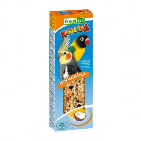 KOLBA CLASSIC DLA ŚREDNICH PAPUG Z KOKOSEM I BANANAMI KOLBA CLASSIC DLA ŚREDNICH PAPUG Z KOKOSEM I BANANAMI