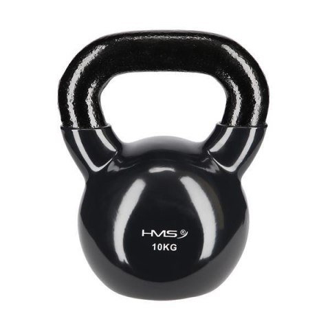 KNV10 BLACK KETTLEBELL ŻELIWNY POKRYTY WINYLEM HMS KNV10 BLACK KETTLEBELL ŻELIWNY POKRYTY WINYLEM HMS