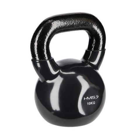KNV10 BLACK KETTLEBELL ŻELIWNY POKRYTY WINYLEM HMS KNV10 BLACK KETTLEBELL ŻELIWNY POKRYTY WINYLEM HMS