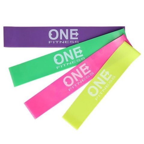 PBF SET04 ZESTAW GUM DO ĆWICZEŃ ONE FITNESS PBF SET04 ZESTAW GUM DO ĆWICZEŃ ONE FITNESS