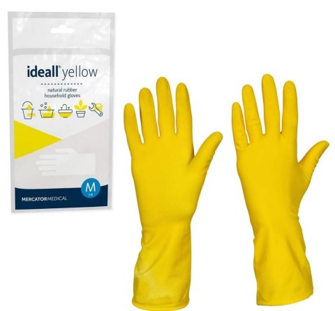 Rękawice Gospodarcze Lateksowe / Żółte / Ideall Yellow (L 8-9) Rękawice Gospodarcze Lateksowe / Żółte / Ideall Yellow (L 8-9)