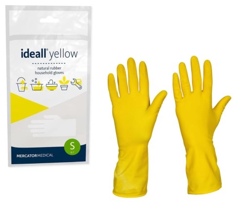 Rękawice Gospodarcze Lateksowe / Żółte / Ideall Yellow (XL 9-10) Rękawice Gospodarcze Lateksowe / Żółte / Ideall Yellow (XL 9-10)