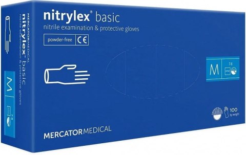 Rękawice Nitrylowe 100 sztuk / Niebieskie / Nitrylex Basic Dark Blue (XL 9-10) Rękawice Nitrylowe 100 sztuk / Niebieskie / Nitrylex Basic Dark Blue (XL 9-10)