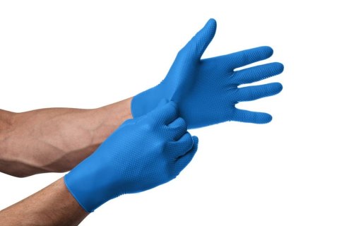 Rękawice Nitrylowe 50 szt. Gogrip Blue (10 - XL) Rękawice Nitrylowe 50 szt. Gogrip Blue (10 - XL)