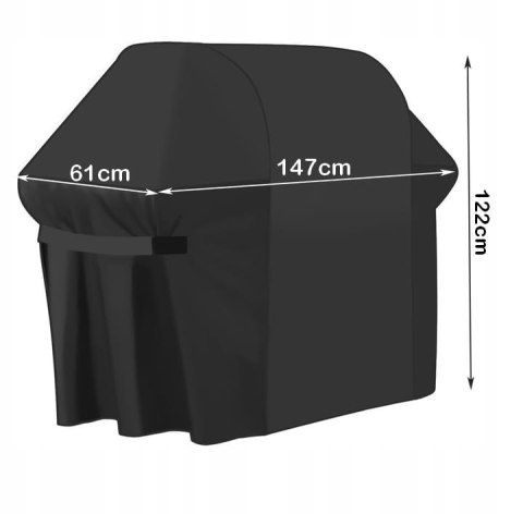 Pokrowiec na grill ogrodowy 147x61x122cm Pokrowiec na grill ogrodowy 147x61x122cm