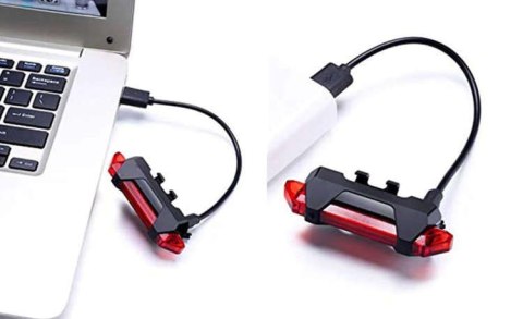 Lampka rowerowa tylna USB Lampka rowerowa tylna USB